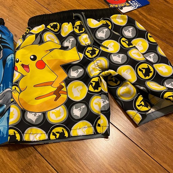 Batman/Pokemon Swim Trunks Swim Shorts Toddler Boy